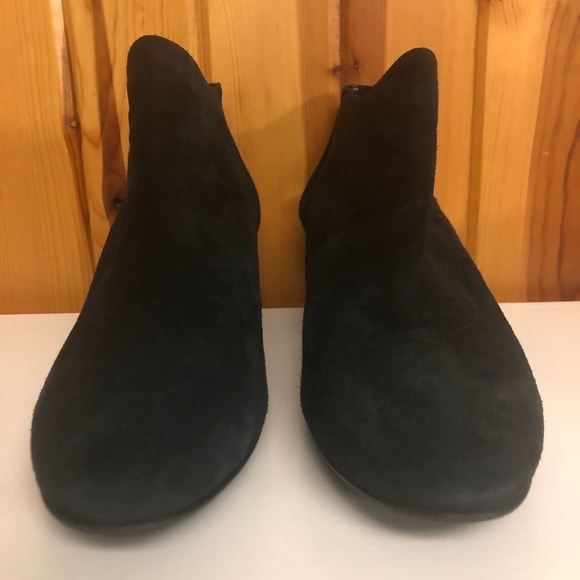 AQUATALIA made in Italy size black short ankle boots / booties leather 10 - Picture 10 of 14